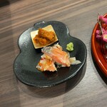 又一 - 塩ウニ　鮭の飯寿し