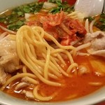 ラーメン山岡家 - 麺固め、アブラ多め発注です。