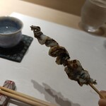 鮨 ひろ海 - サヨリの皮焼き