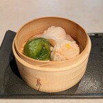 中国飯店 富麗華 - 蒸し点心 3種 [海老･海老豚焼売･湯葉]