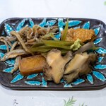 うを徳 - 2026.1 琵琶湖産氷魚有馬煮 ボラ子カラスミ 青森産エゾアワビ 余市産アンキモ 高知産葉ごぼう