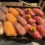黃金出汁涮涮鍋與江戶前壽司 肉之Asatsu 梅田御初天神店 - 