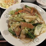 歓迎 - 「豚肉ご飯、餃子」770円