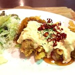 黒川食堂 - 鷹の爪が載っている