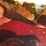 蓬左茶寮 - マグロの中トロ手巻き