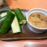 お季味 - キュウリの肉みそマヨ（￥480）