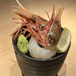 本通り 然然 - ぼたんえび　1500円