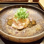 銀座焼とり 京丹波 - 【高坂鶏の一皿目】-白レバー-