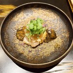 銀座焼とり 京丹波 - 【高坂鶏の一皿目】-白レバー-