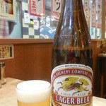 Kushikatsu Dengana - キリンラガービール（大瓶）』
