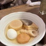 炉端とおでん 呼炉凪来 - お通しおでん