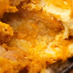 かつ半 - 割り下がしっかり染まるお米