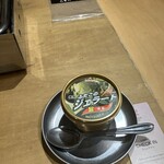 大阪焼肉・ホルモン ふたご - 抹茶のアイスクリーム蓋付き