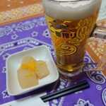 丸平 - 生ビールお通し