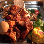 くう食堂 - 豚トロ、卵プルン、ライスグラタンはあっさり。