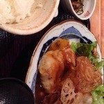 食幹 渋谷 - 魚御膳 赤魚とカリフラワーのてんぷら