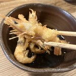 赤間茶屋 あ三五 - 芝海老蕎麦掻き揚げ天蕎麦