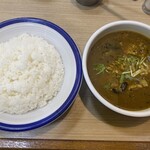 エチオピアカリーキッチン 高田馬場店 - 豆チキンカリーとライス普通盛り(320g)