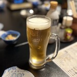 居酒屋 しんざん - 生ビールはなんとエビスビール！(*ﾟ∀ﾟ*) 