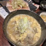 とり焼肉 鳥壱 - 〆のクッパ、コーチンねぎ塩10秒焼き追加