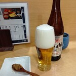一福 - アサヒスーパードライ瓶ビール