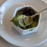 ザ・ガーデン - 表面は香ばしくキャラメリゼしており、黒豆等のトッピングも自由に出来ました。