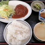 鳩ヶ谷亭 - ハンバーグ定食