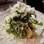 23 - イカゲソのフリットと春菊のサラダ