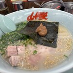 ラーメン 山岡家 - ありし日の朝ラーコロチャートッピングサービス