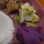 REFS Kitchen - 白菜の生姜合え 紫いものマッシュ