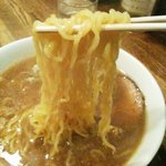 ごま味噌ラーメン 宇明屋 - ’１０・０３・０５ 麺のアップ