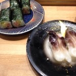 海転寿司　魚河岸 - トロたく、とり貝
            