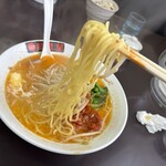 麺道蘭　二戸店 - 麺の様子