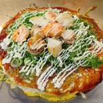 ひこ 別爽annex - お好み海鮮焼き (税込)1,500円 ※マヨネーズをトッピング ※拡大 (2026.01.10)