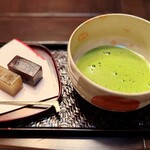古かふぇ梅庵 - 抹茶セット お菓子付き