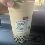 ゴンチャ ルミネ立川店 - 和紅茶Lサイズ甘さ普通、氷少なめ、トッピングパール♡