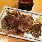 力丸 法善寺横丁 炉ばた焼 水かけ茶屋 - 椎茸〜❤︎