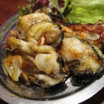 牡蠣 やまと - 牡蠣ステーキ（ガーリック味で）　これはお勧めかも