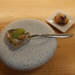 RISTORANTE IL NODO - アンコウのゼリー寄せ、イトヒキアジ