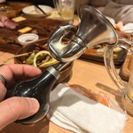 スミヤキ エビス - 各テーブルの呼びベルは色々あり^^