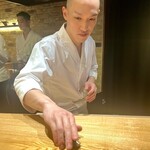 鮨 りんだ - カウンターは特等席ですね