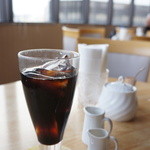 喫茶フルール - コーヒー・紅茶（ホット・アイス）が選べました、アイスコーヒーをいただきました