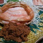 美乃鮨 - 香箱蟹です。最高の贅沢ですね、あ～食べやすい！
