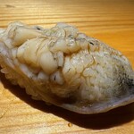 佐野鮨 - ほっき貝炙り　◎