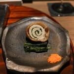 炭焼 TORI8 - 黒帝ささみ春菊巻きフリット