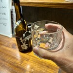 炭火やきとりと家庭創作料理 にこいち - 今日は寒すぎるのでロックでは無くストレートで❗️