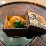 懐石料理 桝田 - 蟹と雲丹