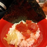 博多 一風堂 - 海苔で巻いて食べました♪