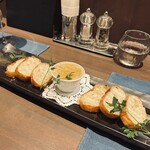 洋食 Matsushita - レバーのカナッペ