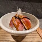 RAMEN MATSUI - 鴨ご飯はあれば頼んでます。